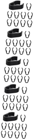 Abaodam 50pcs Plastic Microphone Cable Holder Mic Stand Clamps Cable Organizers for Mic Pole Cord Management Xlr Compatible Clips for Ktv Stage Setup