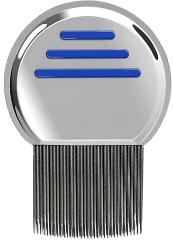 Lice Comb, Reusable Fine tooth Nit Hair Fleas Louse Eggs Removal Comb removes STUBBORN NITS Lice from hair, Cats Dogs Pet Flea (Pack 1)