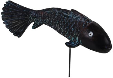 MERRYHAPY Dekorativer Harzfisch Für Außenbereich Fisch-gartenkunst Aus Kunstharz Farbiger Fischstecker Für Garten Kleine Gartendekoration Fischdekor Für Garten Und Gartenbereich