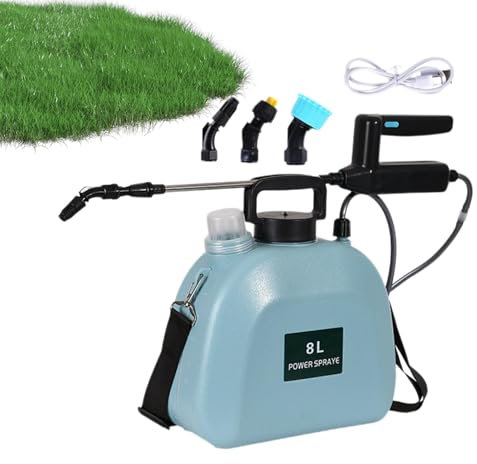 Pulverizador eléctrico de alta presión, pulverizador eléctrico a presión de agua, pulverizador portátil para jardín, 3 boquillas de niebla, spray de varita retráctil, spray eléctrico de jardín para