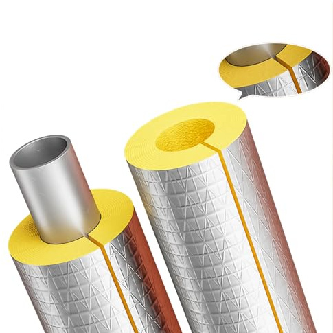 Hochtemperatur-Isolierung, Baumwolle, Glaswolle, Isolierungsrohrschale, Aluminium-Silikat, Steinwolle, Dampfrohrkessel, Isolationsrohrhülse (L 1 m - 76 mm - 50 mm)