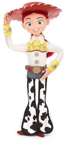 Disney Store Official, Toy Story de Pixar, Jessie, Figura acción interactiva parlante, 36 cm, muñeca Vaquera Cuerda y más de 15 Frases en inglés, interactúa con Otros Personajes, Mayores de 3 años