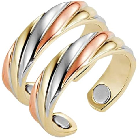 LORNREIN Magnetic Copper Ring adjustable size for Women