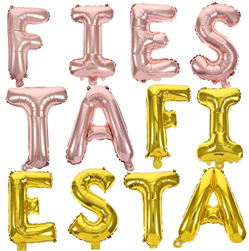 BESTonZON 2sätze Fiesta Balloons Dekorative Folienballons Für Geburtstagsfeiern Und Karneval Und Roségold Für Party-dekorationen Und Fotorequisiten
