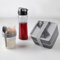 MuauM® Adult Lunch Box, Leak-Proof Box(500 + 500) ml & Cereal Cup 550 ml & Water Bottle 600 ml Bento Box To Go, Lunch Box for Microwaves and Dishwashers, School, Work, BPA Free