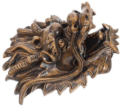 Supvox Wandbrunnen Für Innenbereich Drachenkopfbrunnen Wasserbrunnen Für Außenbereich Gartendekor Hinterhofbrunnen Aus Harzmaterial Installieren