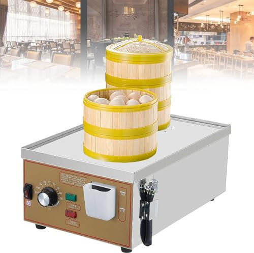 Vaporera Eléctrica Acero Inoxidable Para Cocinar, Vaporera Porosa Para Alimentos, Temperatura Constante 30-110°C, Máquina Calentadora Bollos Al Para Desayunos.(2Holes)