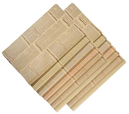 COLLBATH 20 Sheets Vintage Newspaper Flower Bouquet Wrapping Paper Craft Paper for Projects Present Wrapping and Floral Arrangements for Weddings Birthdays Anniversaries