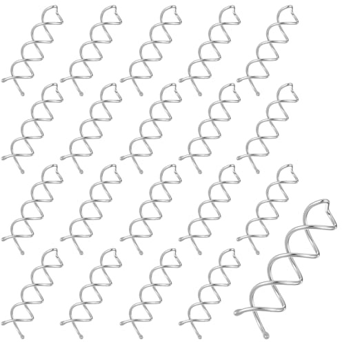 Molain 20 horquillas en espiral, horquillas para el pelo, accesorios giratorios, horquillas para el cabello, pinzas para el cabello adecuadas para diferentes peinados (plata)