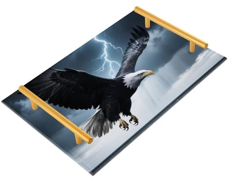 Charolas decorativas con asas para servicio de alimentos, para joyas, perfumes, restaurantes, charolas para servir charolas para servir