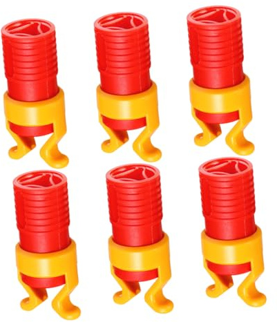 DIKACA 6pcs Plastic Screw Gripper Clamp for Woodworking Secure Screw Holder Sleeve Attachment Compatible with Various Tools for Efficient Woodworker Use