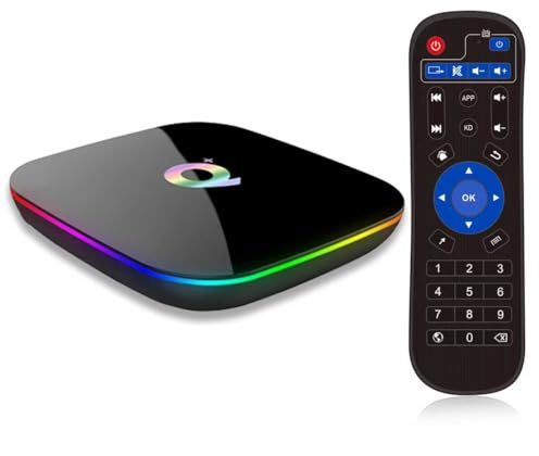 Pulsefell Android 10.0 TV Box, Smart TV Box 4GB RAM 32GB ROM H616 Quad-Core Cortex-A53 GPU, Caja TV Android Soporte 6K Ultra HD WiFi 2.4GHz