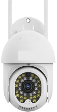 ZADCCS Telecamera IP, Telecamera CCTV wireless WIFI for esterni, sicurezza a 360°, impermeabile, a colori, con visione notturna, audio bidirezionale