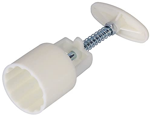 Cocoarm Molde para Pastel de Luna de 50 G Prensa Manual Molde para Pastel de Luna ABS de Grado Alimenticio con 6 Sellos Redondos Altura Ajustable Patrón Transparente Fácil Liberación para Hornear