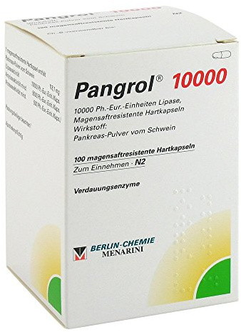 Pangrol 10 000 Lipase Hartkapseln mit Verdauungsenzymen, 100 St. Kapseln