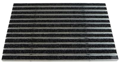 Emco Eingangsmatte Diplomat Rips Anthrazit 22mm Fußmatte Schmutzfangmatte Fußabtreter Antirutschmatte, Größe: 75x50cm
