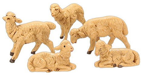 Fontanini by Roman Inc., Brown Sheep, 5 Animals Collection, Nativity Figure and Accessories, Hand Sculpted and Painted
