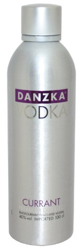 DANZKA Currant – 1 L Premium Vodka mit 40 % vol. in der Aluminiumflasche – Skandinavisches Design est. in Copenhagen