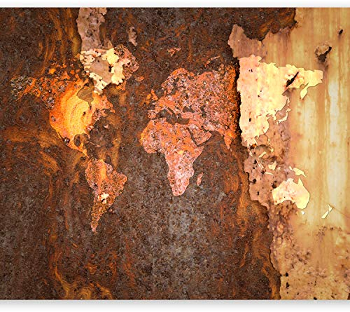 murando - Vlies Fototapete Weltkarte 400x280cm Foto Tapete Schlafzimmer Wohnzimmer Vliestapete XXL Wandtapete Motivtapeten Bildtapete 3d Effekt Wand Dekoration - Landkarte Kontinente k-C-0059-a-a
