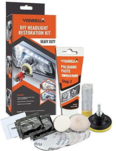 Visbella Kit de réparation de phares pour Bricolage de Phare éclaircisseur de Voiture Kit de réparation de Lampe de Nettoyage (Automatic-g)