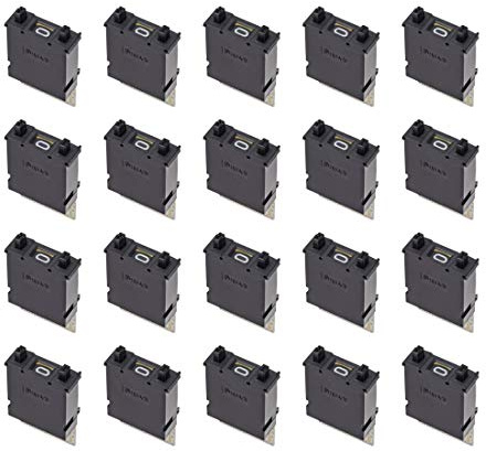 sourcing map DIP Switch Thumb Wheel Switch KM1 0-9 Digital Black 40 x 24 x 10 mm 20 Pcs