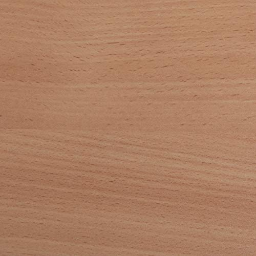 Schreibtisch inkl. Knieraumblende, weißes C-Fuß-Gestell | Home-Office Besprechungstisch versch. Gr. u. Farben | Bürotisch 25mm starke Tischplatte u. 18mm Sichtblende | Buche 120x80cm