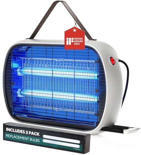 Buzbug Bug Zapper Indoor for 5000 Sq. Ft., 20W Instant Electric Mosquito Zapper, High-Voltage Fly Zapper, Fruit Fly Traps Fly Killer -MA015
