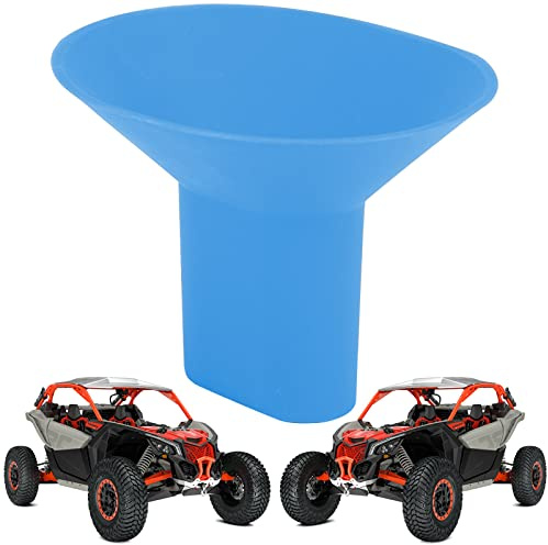 QUICKWOLF Maverick X3 Entonnoir de vidange d'huile compatible avec Can Am Maverick X3 Defender en silicone souple pour la plupart des VUTT, VTT, moto, voiture (bleu)