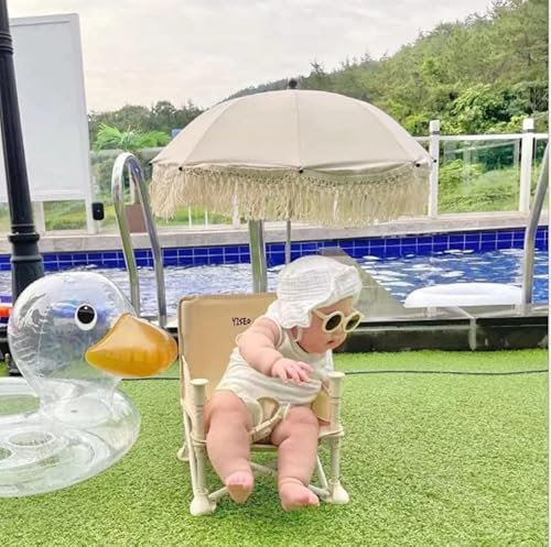 Stroller Parasol Umbrellas,Children's Outdoor Umbrellas,Beach Umbrellas,Can Be Clipped On The Stroller,Lace + Tassel,Outing/Seaside/Courtyard/Shading
