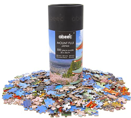 Abeec Mount Fuji Japan 500 Piece Puzzle - 500 Piece Jigsaw Puzzles For Adults & Kids - Brain Teaser - Secret Santa Gift