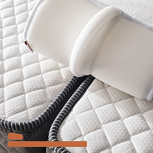 BEDIA 12 Inch Wide Bed Bridge Twin to King Converter Kit | Mattress Connector Kit with Strap | Non-Slip Design, Good for Twin Beds 80 Long