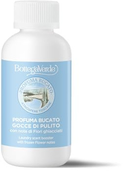 Bottega Verde - Profuma Bucato Gocce di Pulito, 125 ml, Profumatore Bucato con Note di Fiori Ghiacciati, Dona ai Capi una Fragranza Fiorita e Fresca, Adatto in Lavatrice, Asciugatrice e A Mano