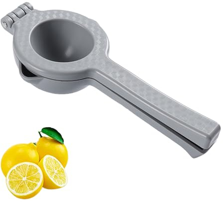 EBbels Manual Fruit Lemon Juicer, Kitchen Lemon Squeezer, Hand Fruit Squeezer for Natural Juice, Orange Lime Citrus Orange Apple Fresh Fruit Press Juice Extractor (Grey)