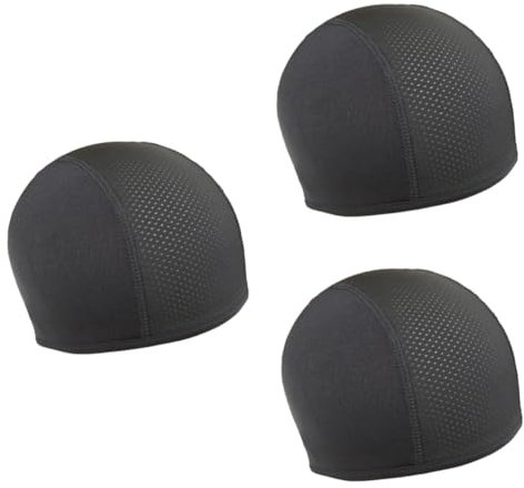BESPORTBLE 3St Sportmütze Fahrradhelme atmungsaktives Helmfutter Hut-Sweat-Liner schnell trocknende Kappen Reithelm Rosa reiterhelm Schädelkappe Fahrradmützen grenzenlos Schal