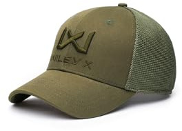 Wiley X │ WX Trucker Cap | Baumwolle Mesh | Männer Verstellbar Leichte Atmungsaktiv Flexfit 6-Panel-Kappe | Sonnenmütze | Airsoft Sport Outdoor