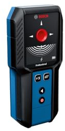 BOSCH GMS120-27 Wall Scanner and Stud Finder, Detects Wood, Metal, and Live Wires Behind Your Wall - Includes 2 AA Batteries and Pouch