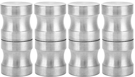 Jwthee 4 Set Maniglie per Porte Doccia in Vetro per Porte Scorrevoli, Maniglie per Bagno in Acciaio Inossidabile Porte Doccia Scorrevoli Manopola Sostituzione Maniglia Doccia