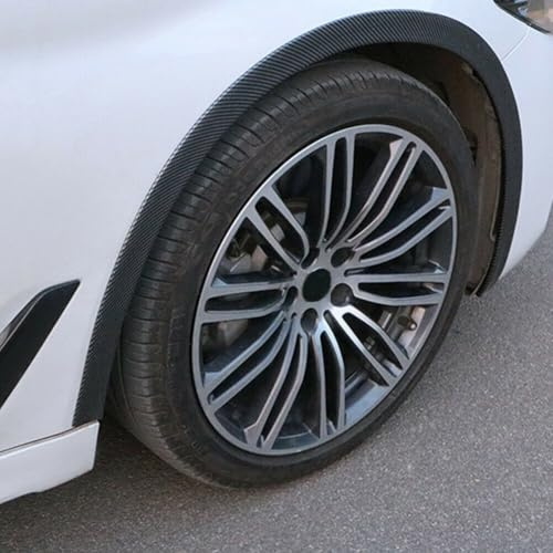 Arco protector de goma para rueda de coche, 150 cm, diseño elegante de fibra de carbono para varios vehículos
