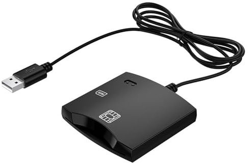 Lector USB CAC, Lector de Tarjetas Inteligentes | Plugura y juega Lector de Tarjetas de Crédito - Accesorios de Computación Portátiles, Suministros electrónicos para Adultos