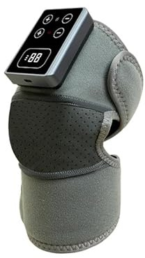 Beheizbare Kniebandage mit Massage & Vibrationsfunktion – USB-aufladbare Kniewärmer mit 5 Heizstufen & 3 Vibrationsmodi, ohne Powerbank, Geschenk für Mama & Papa
