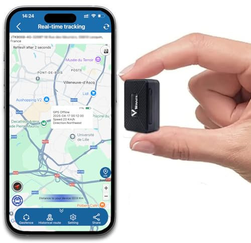 Mini 4G GPS Car Tracker Real Time Tracking Hidden GPS Magnetic Portable Tracker für Motorrad/Fahrrad/Alter/Kinder, 60 Tage Batterielaufzeit, muss bestellt Werden
