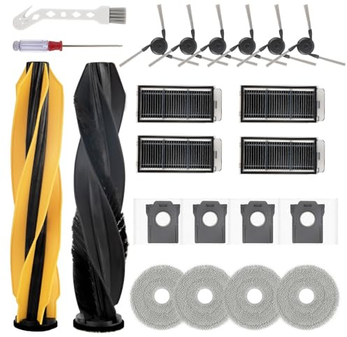 Feilifan 22 PCS Accessories Kit for Dreame X50 Ultra Robot Vacuum Cleaner, Replacement Parts Main Brush, Side Brush, Filter, Mop Pad, Dust Bag