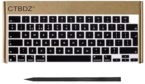 CTBDZ Ersatz UK Tastaturen für MacBook Air 15 M2 M3 M4 A2941 A3114 A3241 2022-2025, für MacBook Air M2 M3 M4 Retina 13 A2681 A3113 A3240 Laptop Tastatur (Midnight)