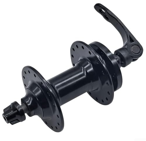 Sandyseptember Bike Hub 2 Bearings 32 Hole Disc Brake Hub Aluminum Alloy Compatible with 44mm 6 Bolt Brake Disc Quick Release Axle for Front and Rear MTB Wheels (Front)