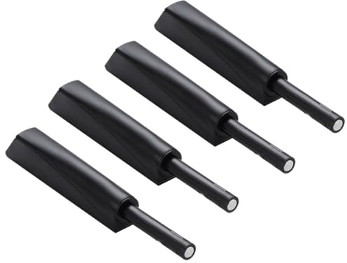 HONMEET 4 pièces Loquets à Pousser pour Portes Armoire Amortisseurs Résistants Anti- Système de Fermeture Automatique sans Poignée pour Meubles de Chambre et Salle de Bain