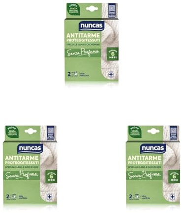 Nuncas Antitarme Proteggitessuti - Senza Profumo - 2 Cialde (Confezione da 3)