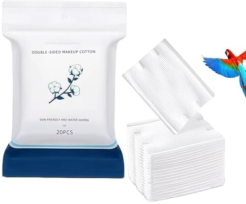 Disposable Parrot Diaper Liners, Breathable Mesh Absorbent Inserts, Leak-Resistant Bird Diaper Pads for Small Parrots (20pcs)(100piece)