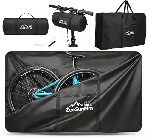 Fahrrad Transporttasche,29 Zoll MTB Rennrad Tasche, Fahrradtasche Flugzeug | Wasserdicht Tragetasche für 26-29 Zoll, Klapprad Fahrradtransporttasche