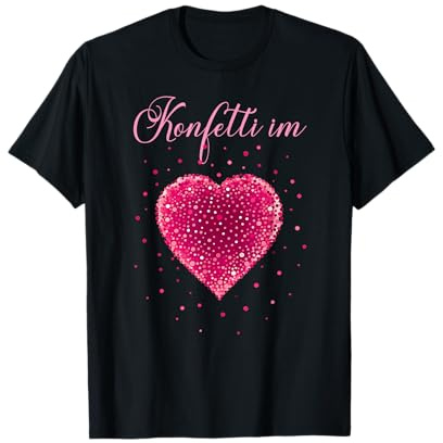 Fasching Karneval Kostüm Konfetti im Herzen Kölner Dom T-Shirt