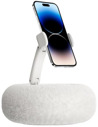 Adjustable Table Stand for Lap - Tablet Cushion Holder with Snack Bowl, Soft Plush Cushion, 360° Rotating Arm | Compatible with 4.7 - 16.1 inch, Ki?dle, Mobile Phone, Laptop, Tablet Device, Be